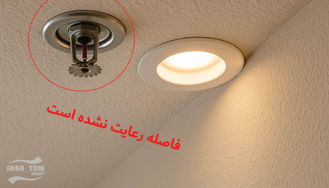 فاصله استاندارد اسپرینکلر